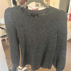 1. State Women's Charcoal Crew Neck Sweater